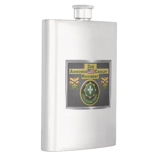 2. Armored Cavalry Regiment "Always Ready" Flachmann (Rechts)