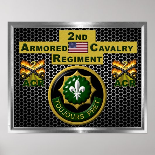 2. Armored Cavalry Regiment "Always Ready" Poster (Vorne)