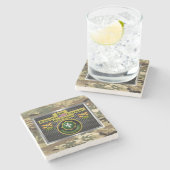 2. Armored Cavalry Regiment "Always Ready" Steinuntersetzer (Seitenansicht)