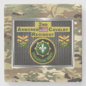 2. Armored Cavalry Regiment "Always Ready" Steinuntersetzer (Vorderseite)
