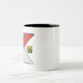 2. Armored Cavalry Regiment Guidon Zweifarbige Tasse (Mittel)