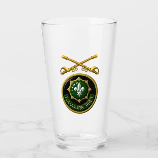2. Armored Cavalry Regiment mit Säbelglas-Cup Glas (Vorderseite)