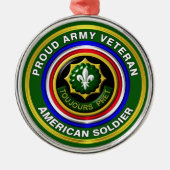2. Armored Cavalry Weihnachten Ornament Aus Metall (Vorne)