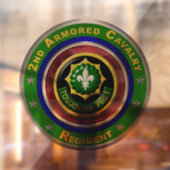 2. Armored Kavallerie Fensteraufkleber (Blatt 2)