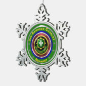 2. Armored Kavallerie Schneeflocken Zinn-Ornament (Rechts)