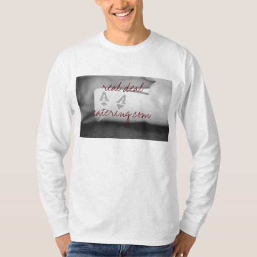 2 Asse, wirkliches Abkommen catering.com T-Shirt (Vorderseite)