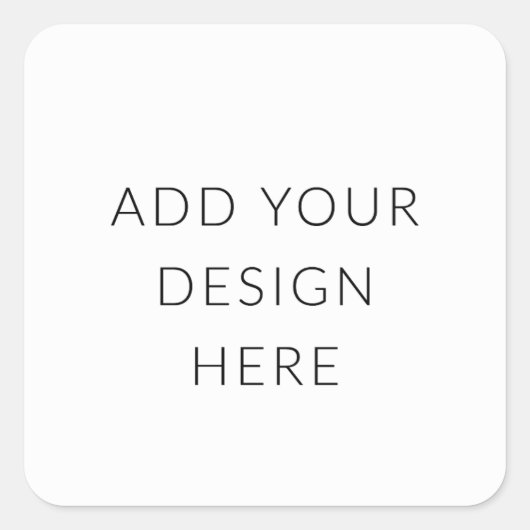 2" Aufkleber auf der quadratischen Seite (Vorderseite)