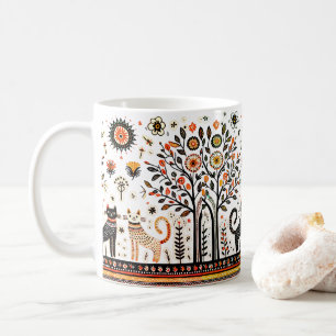 2 Augapfkatzen mit Piramiden Kaffeetasse