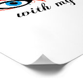 2 AUGEN Ich höre mit meinen Augen Poster (Ecke)