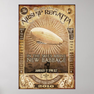 2. Babbage Airship Regatta Poster