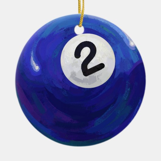 2 Ball Keramikornament (Vorne)