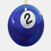 2 Ball Keramikornament (Links)