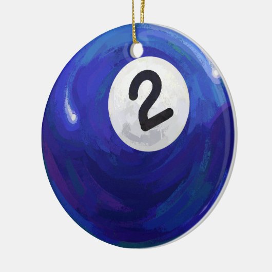 2 Ball Keramikornament (Links)