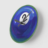 2 Ball Runde Wanduhr (Winkel)