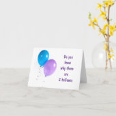 **2 BALLOONS** FÜR EINE BESONDERE **2 JAHRE ALTE** KARTE (Gelbe Blume)