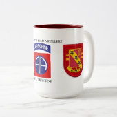 2. BATAILLON-319. FELD-ARTILLERIE-TASSE ZWEIFARBIGE TASSE (VorderseiteRechts)