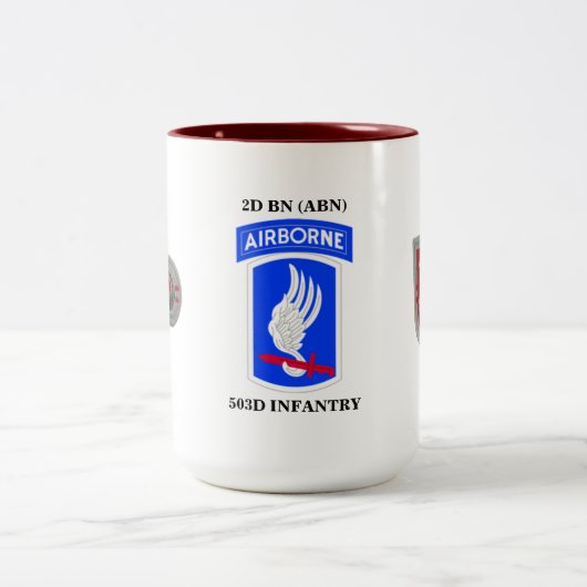 2. BATAILLON-503. INFANTERIE-TASSE ZWEIFARBIGE TASSE (Mittel)