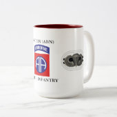 2. BATAILLON-508. INFANTERIE-TASSE ZWEIFARBIGE TASSE (VorderseiteRechts)