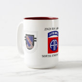 2. BATAILLON-508. INFANTERIE-TASSE ZWEIFARBIGE TASSE (Vorderseite Links)