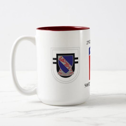 2. BATAILLON-508. INFANTERIE-TASSE ZWEIFARBIGE TASSE (Links)