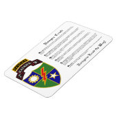 2. Bataillon - 75. Ranger mit Tab Magnet 4x6 (Linke Seite)