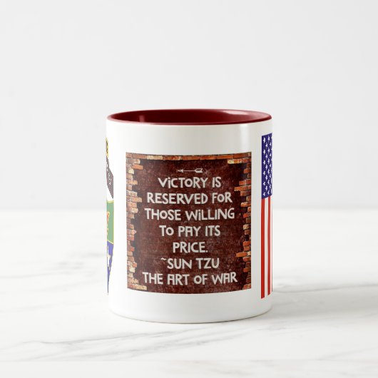 2. Bataillon - 75. Ranger Regiment - Siegeszug Tas Zweifarbige Tasse (Mittel)