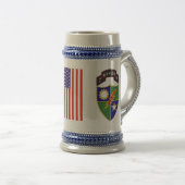 2. Bataillon - 75. Ranger Regiment Stein Bierglas (VorderseiteRechts)