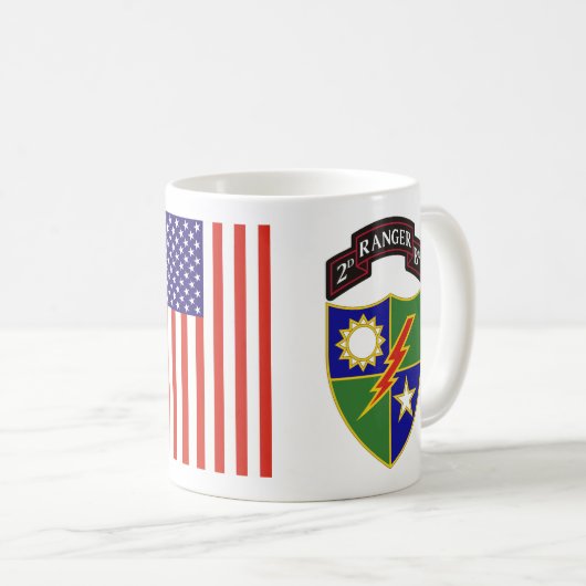 2. Bataillon - 75. Ranger Regiment-Tasse Kaffeetasse (VorderseiteRechts)