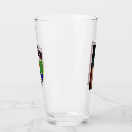 2. Bataillon - 75. Ranger Regiment - US-Flagge - Glas (Links)