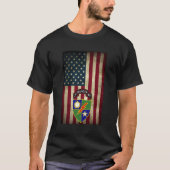 2. Bataillon - 75. Ranger Regiment - US-Flagge T-Shirt (Vorderseite)
