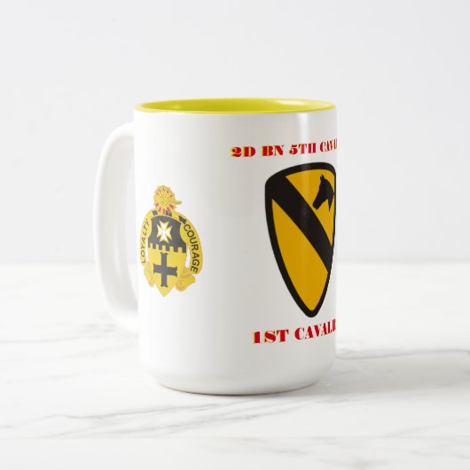 2. BATTALION 5. CAVALRY 1. CAVALRY TASSE (Vorderseite Links)
