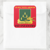 2. BATTALION 70. ARMOR 1. INFANTRY STICKERS (Tasche)
