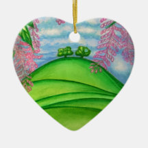 2 Bäume u. das Macadamia-Blumen-Malen