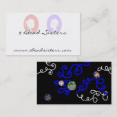 2 Bead Sisters Business Card Visitenkarte (Vorne/Hinten)