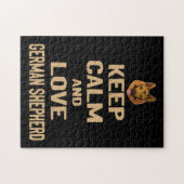 2 Behalt Ruhe und Liebe Deutscher Schäferhund Puzzle (Horizontal)