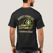 2. Behälter des ACR-Wüstensturm-Tierarzt-M1 T-Shirt (Rückseite)