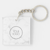 2 Berufliches QR-Code-Business-Logo Schlüsselanhänger (Rückseite)