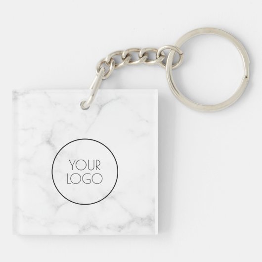 2 Berufliches QR-Code-Business-Logo Schlüsselanhänger (Rückseite)