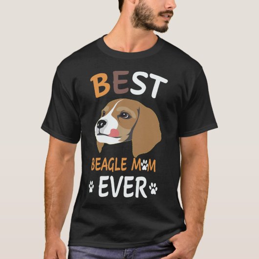 2 Beste Beagle-Mutter überhaupt Beagle T-Shirt (Vorderseite)