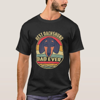 2 Bester Dachshund-Vater Aller Zeiten T-Shirt