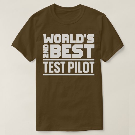 2. Bester Testpilot T-Shirt (Design vorne)