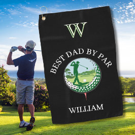 2 BESTER VATER NACH PAR NAME CUSTOM MONOGRAM GOLFHANDTUCH