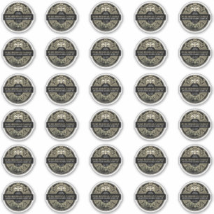 2" Bienenwachskandle Heraldic Bee Product Label