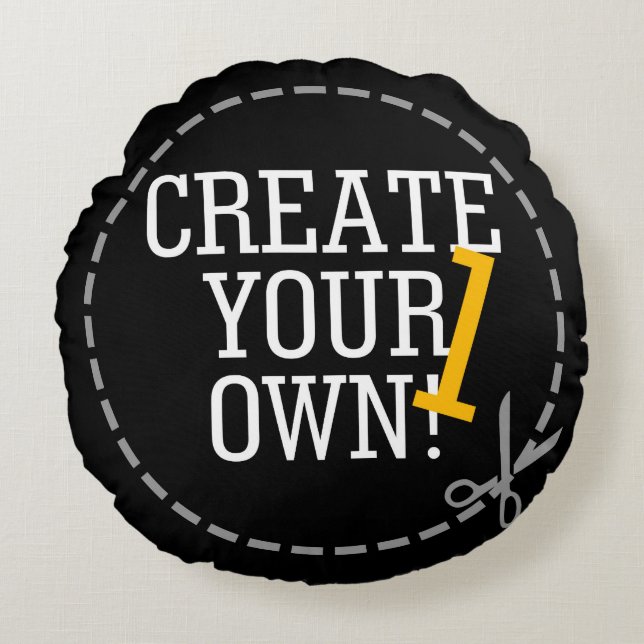 2 Bilder schaffen leicht Ihre Selbst in zwei Rundes Kissen (Vorderseite)