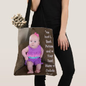 2 Bilder und Ihr Text auf personalisierten Tasche (Von Nahem)
