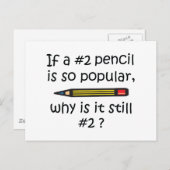 # 2 Bleistift Postkarte (Vorne/Hinten)