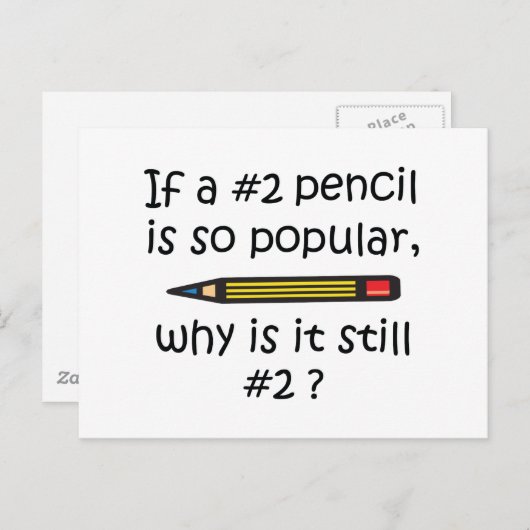 # 2 Bleistift Postkarte (Vorne/Hinten)