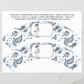 2 Blue Baby Dusche Personalisiert Cupcake Wrappers Flyer (Vorne)
