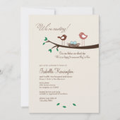 2 Blue Eggs Twin Boys Baby Dusche Einladung (Vorderseite)