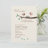 2 Blue Eggs Twin Boys Baby Dusche Einladung (Stehend Vorderseite)